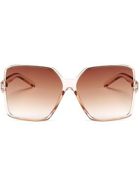 Dollcake Gradient Brown Oversized Square Women’s Sunglasses